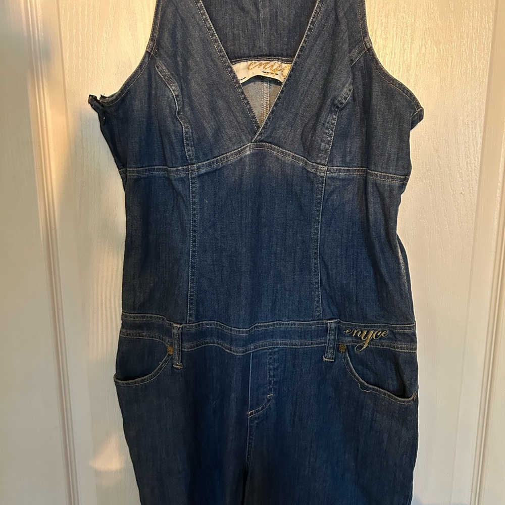 Enyce Blue Denim with Gold Stitching